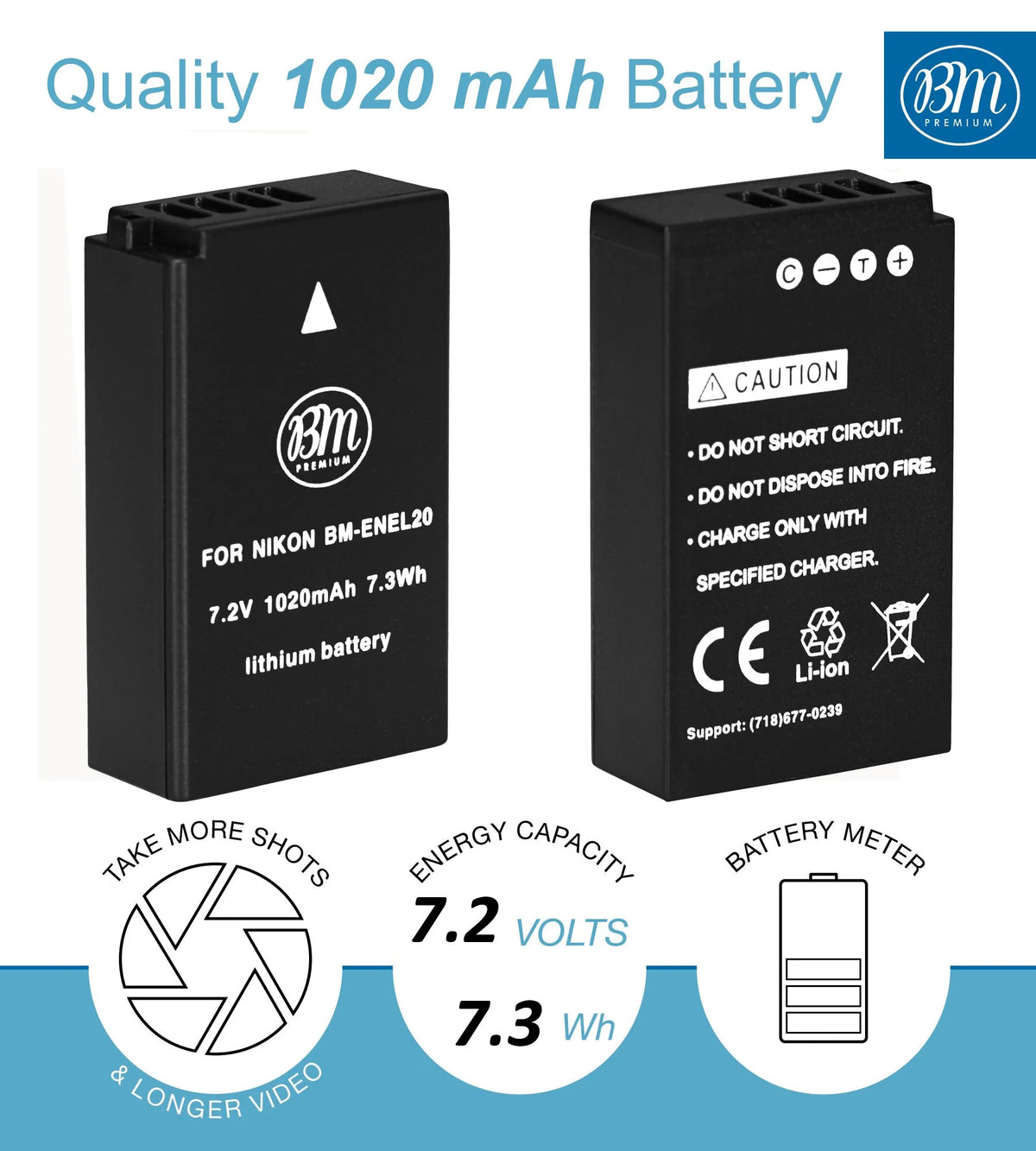 EN-EL20, EN-EL20A Batteries and Charger for Nikon Cameras W623593