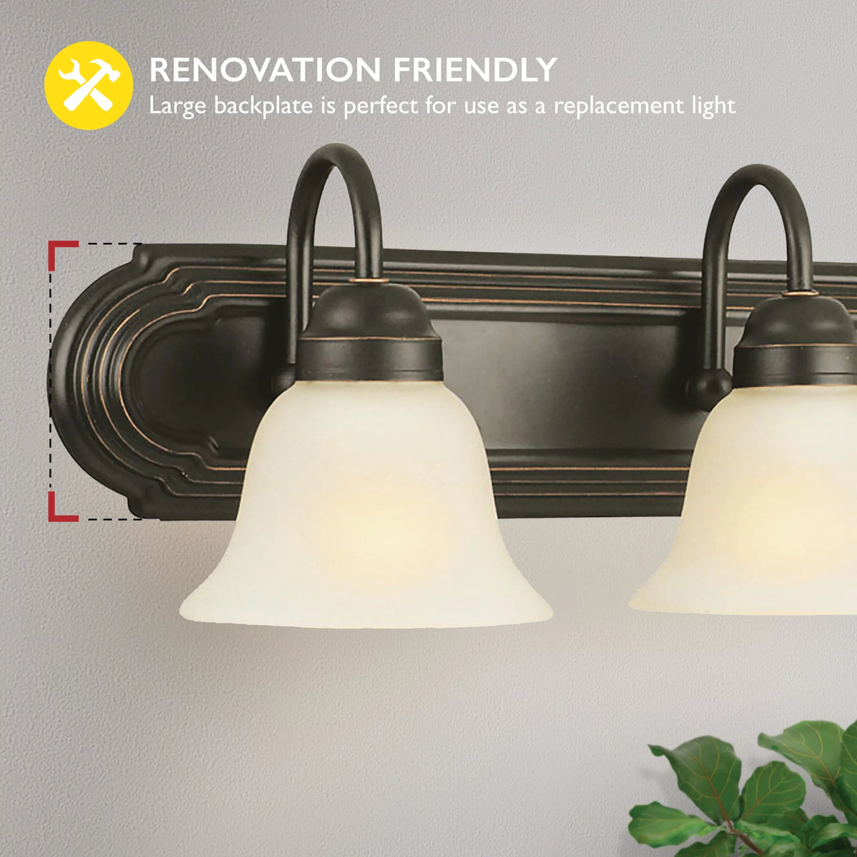 3-Light Frosted Glass Vanity Light X94606