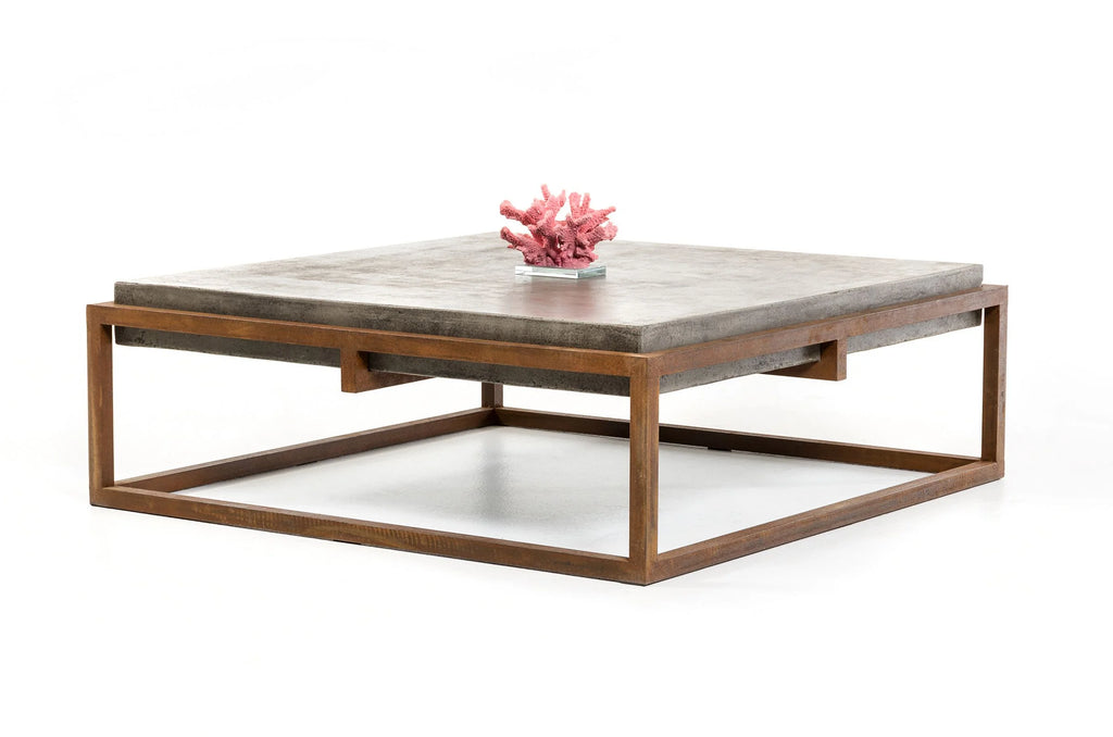 Concrete And Metal Coffee Table P137833