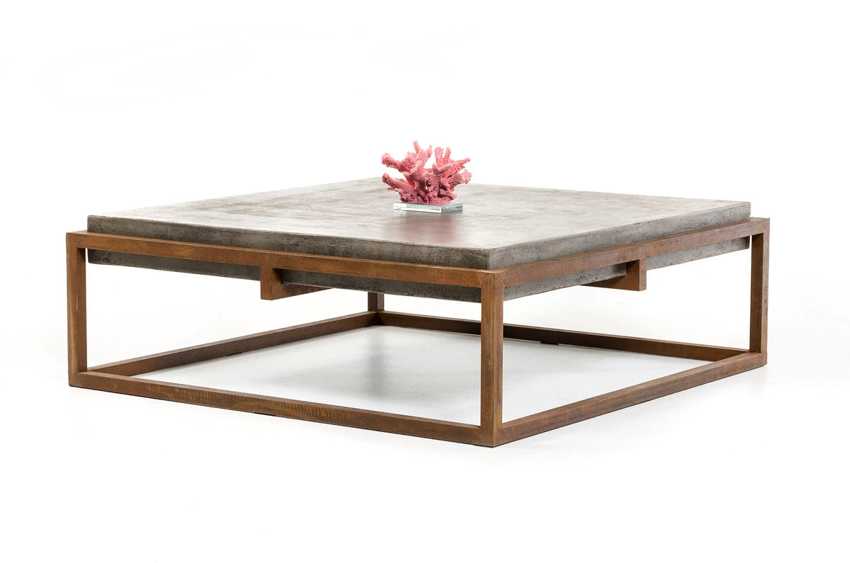 Concrete And Metal Coffee Table P137833