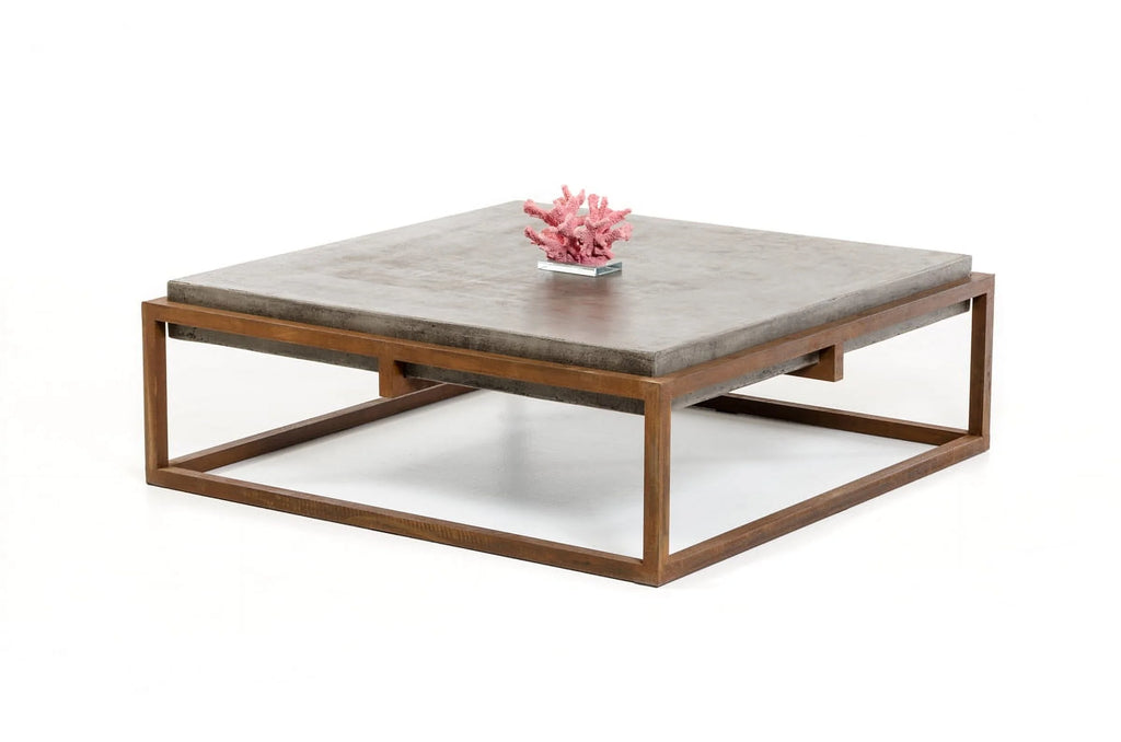 Concrete And Metal Coffee Table P137833