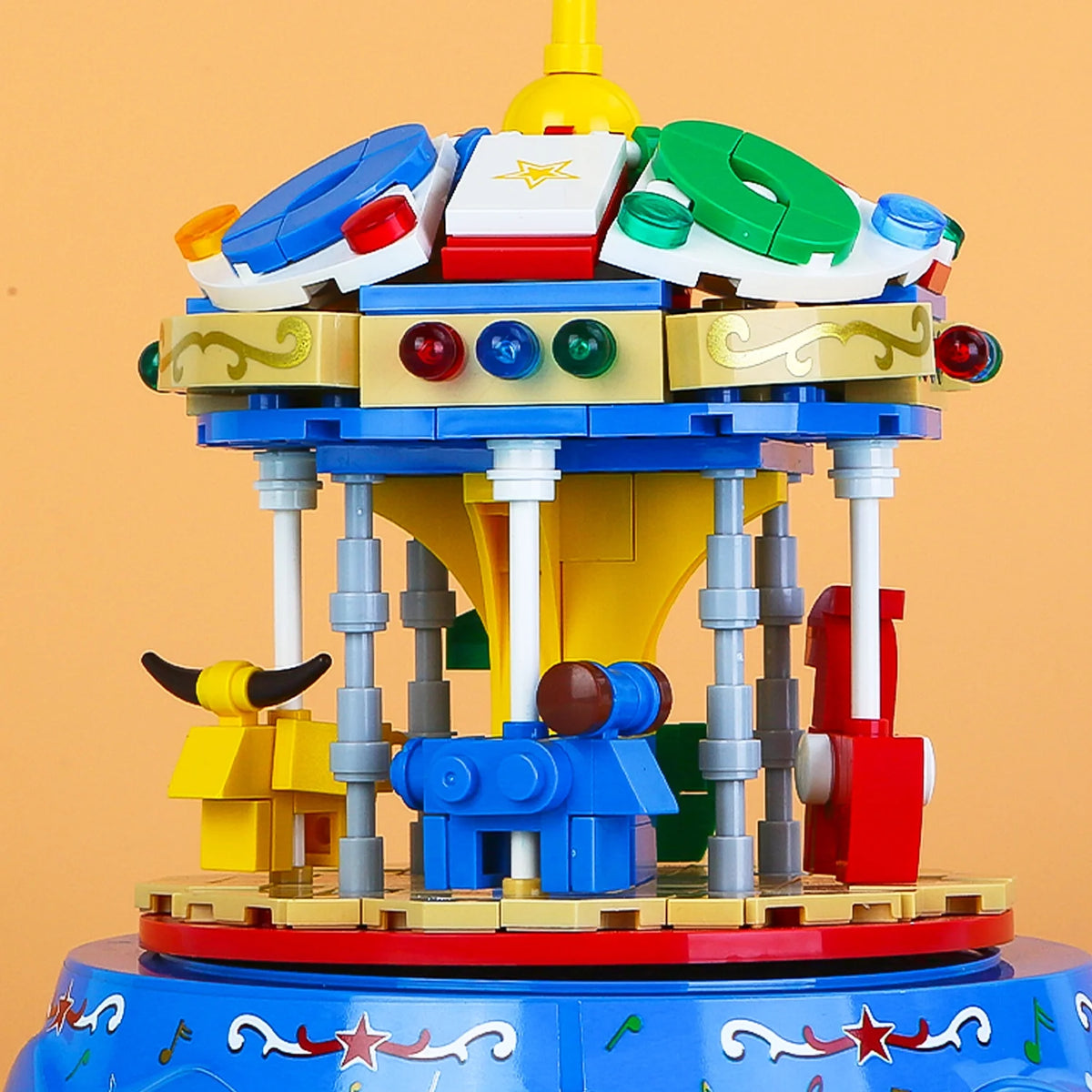 Yellow&Blue 222pcs Music Box Building Blocks H292