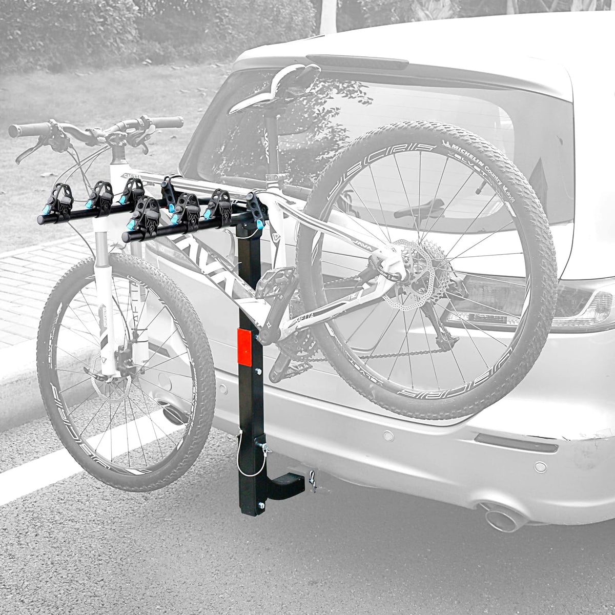 Hitch Mounted 4 Bike Rack with 2" Hitch Receiver W7517