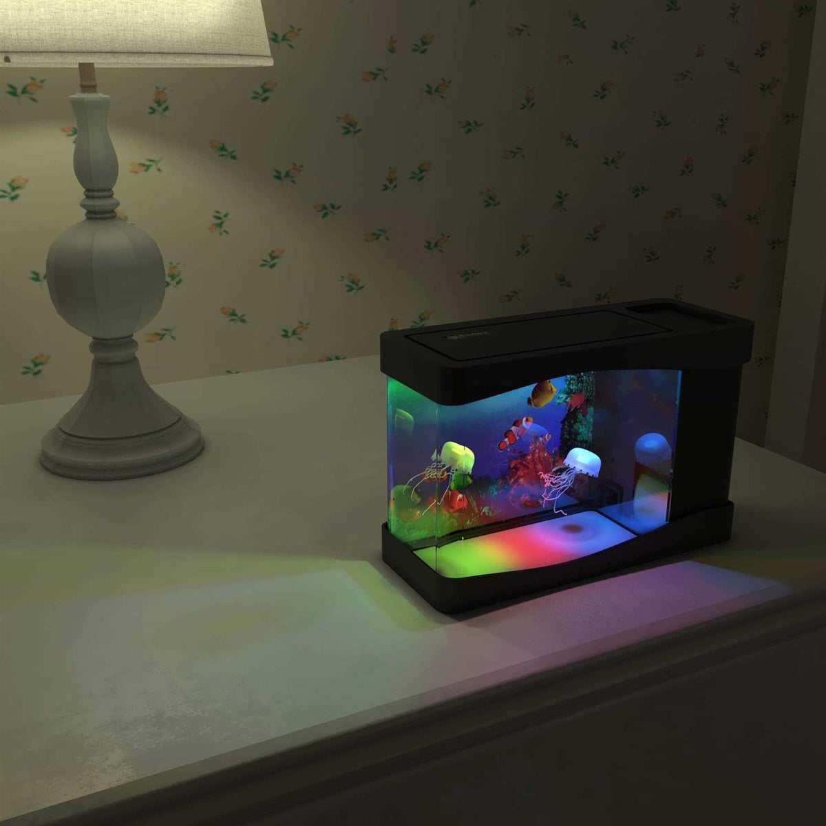 Artificial Jellyfish Aquarium with Moving Fish W912