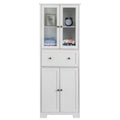 White 4 Doors 1 Pump MDF Bathroom Cabinet U586248