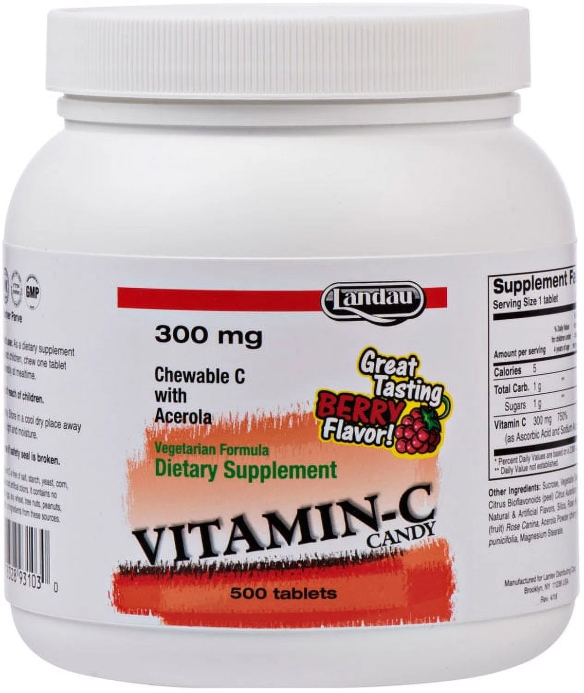 Kosher Vitamin C Chewable Tablets B8312
