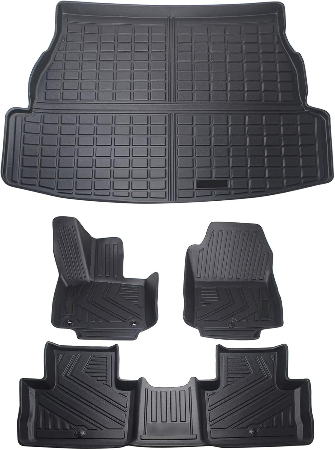Car Floor Mats & Cargo Liners Trunk Mats Set Compatible for Toyota Rav4 2019 2020 2021 2022 Rubber Mat S796