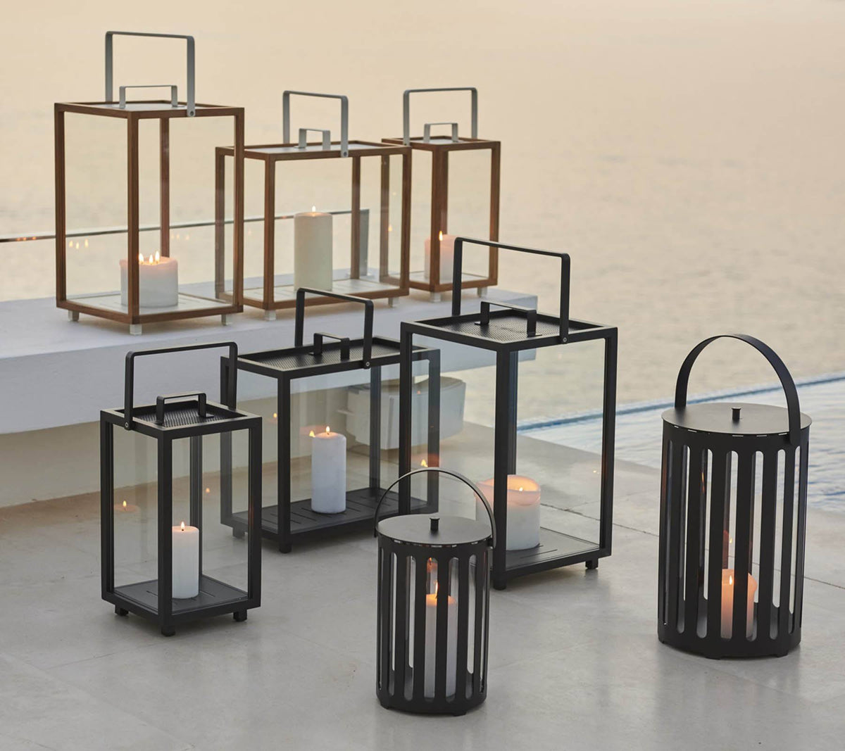 Large Teak Lantern Q118690