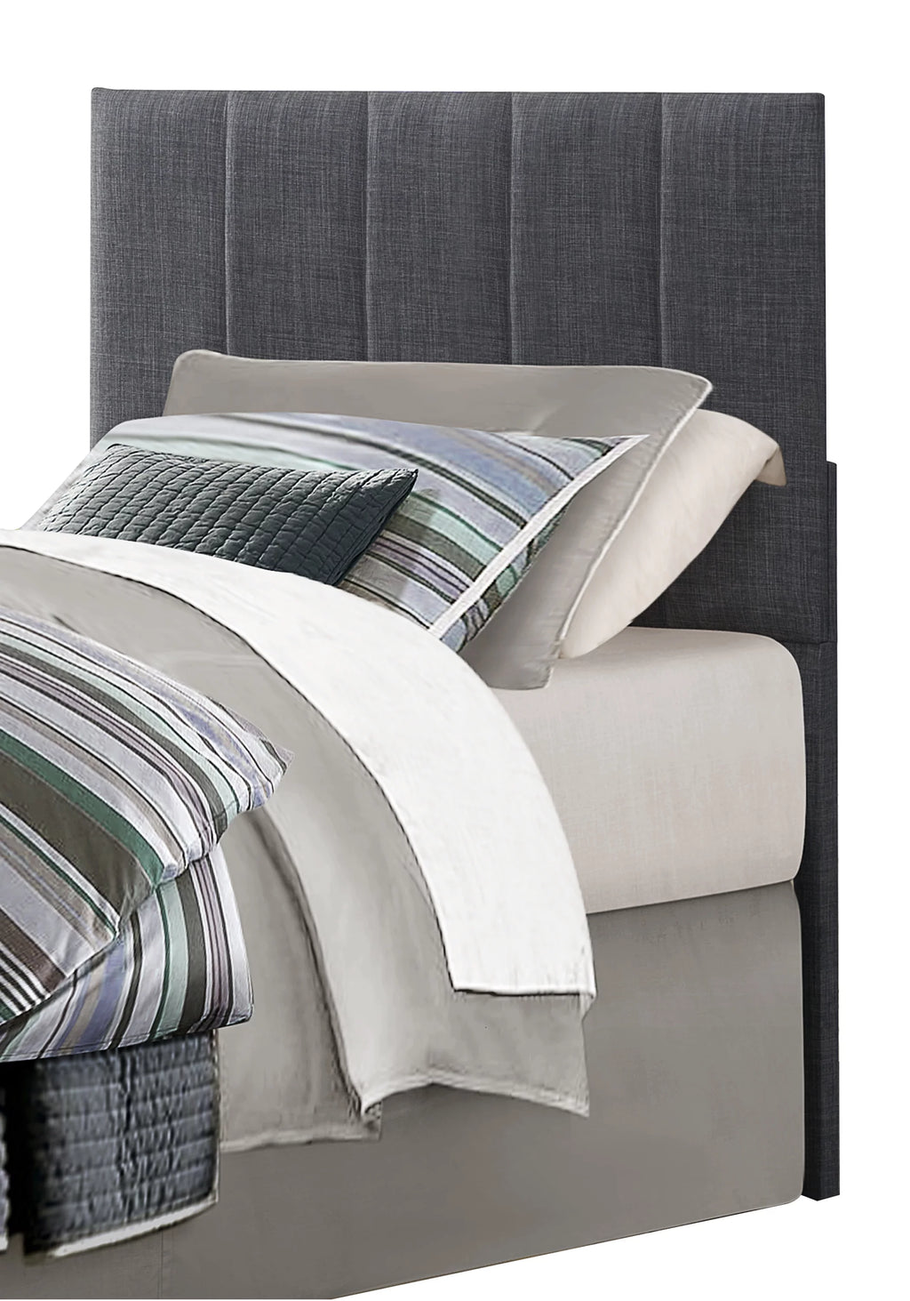 Twin Upholstery Panel Headboard Gray I862579