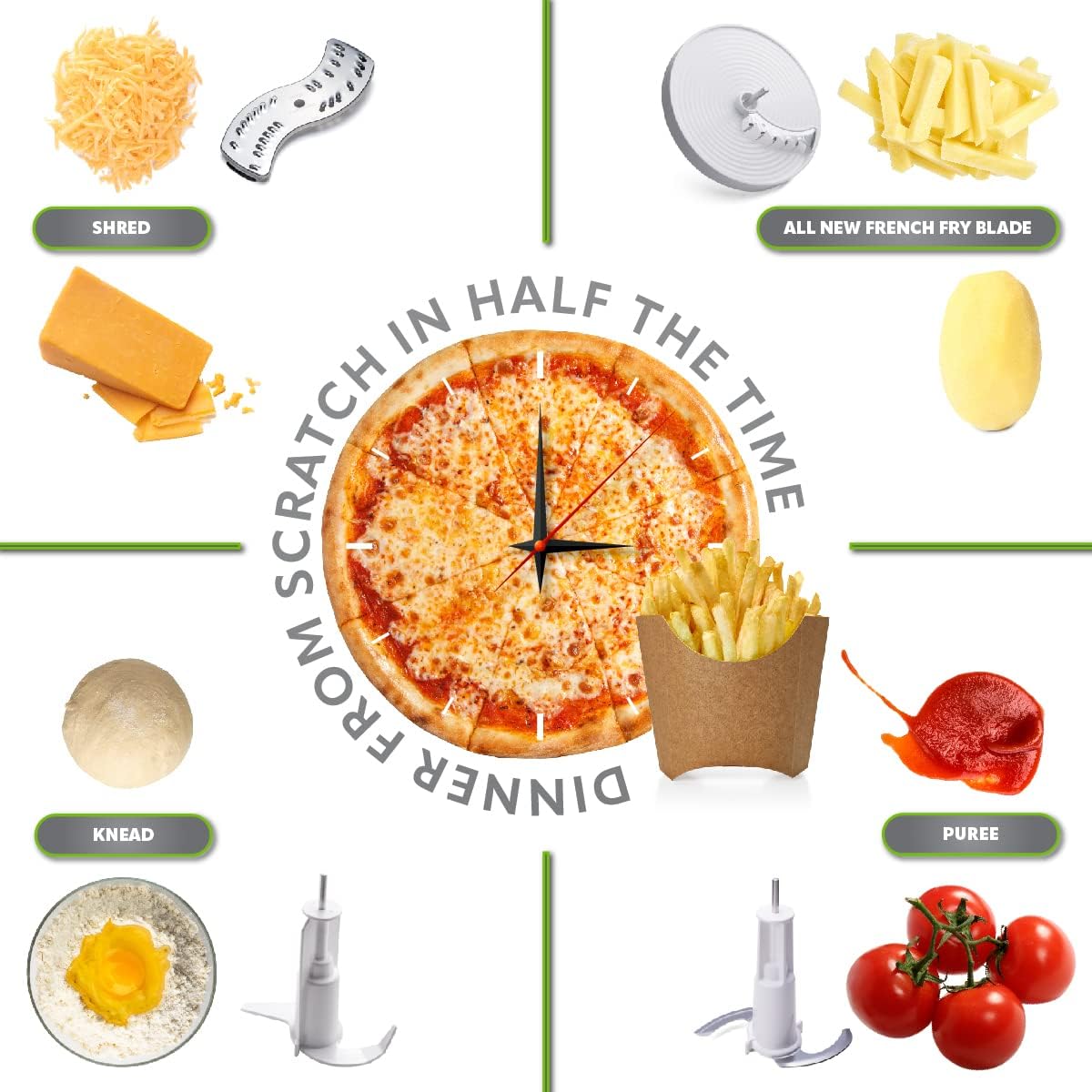 12 in 1 Multi-Functional Food processor with Blender, Juice Extractor, Citrus Juicer R9775