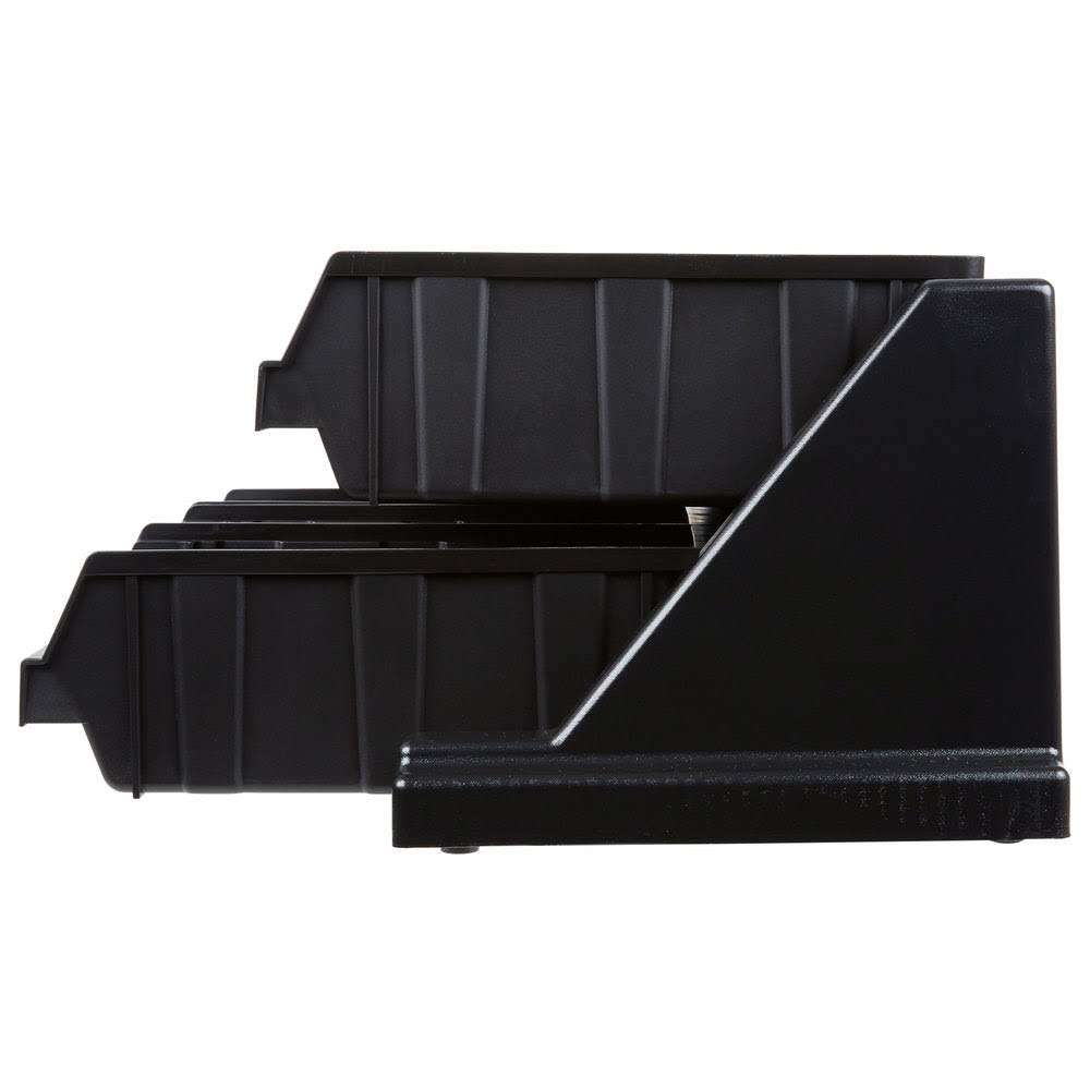 Black 6-Bin Organizer Rack L449089