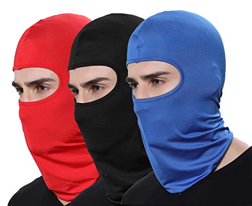 Pack of 3 Ski Sun Mask Windproof Sunscreen Motorcycle Helmet Balaclava Face Masks F5906