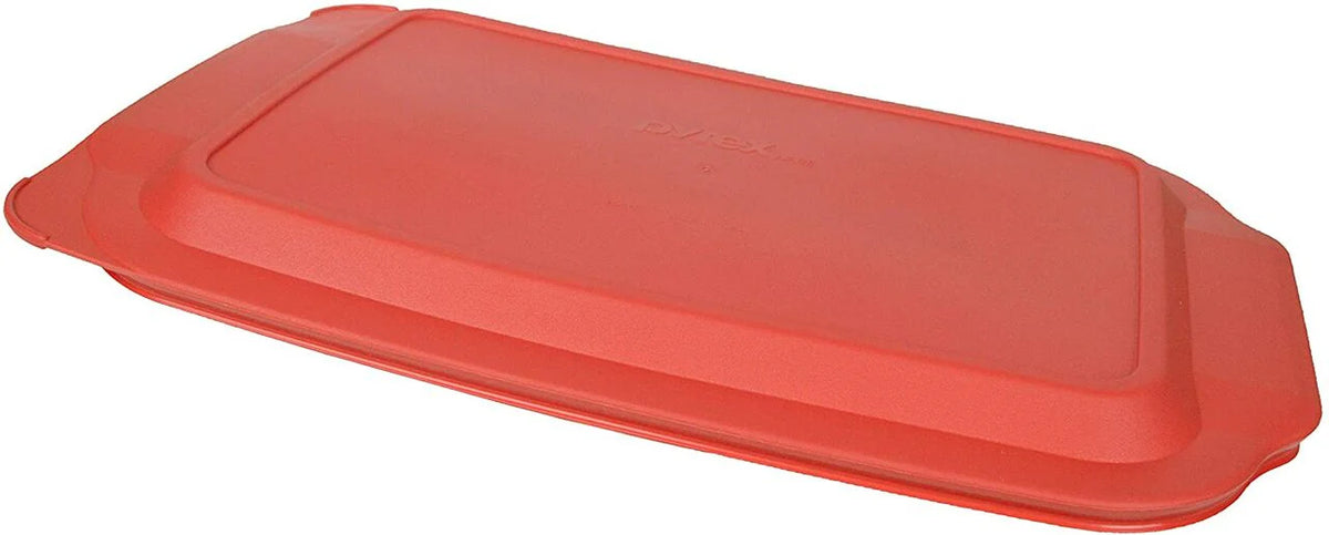 Red Plastic Lid for 4 Quart Oblong Baking Dish X5690