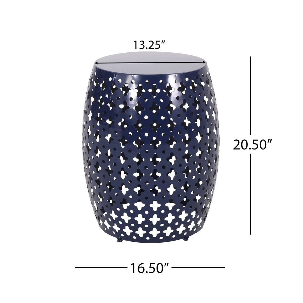 Black Metal Outdoor Side Table P693