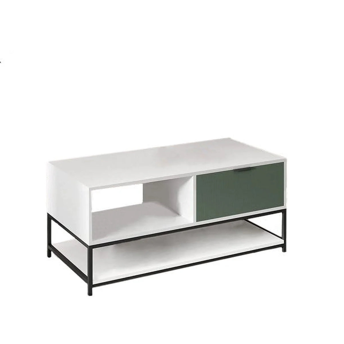 Wood Coffee Table with Steel Frame N604422