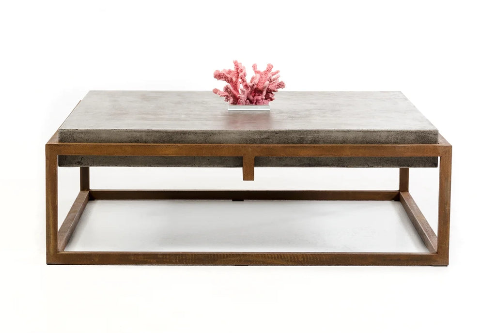 Concrete And Metal Coffee Table P137833