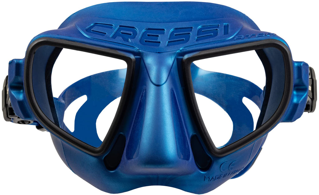 Blue Metal/Black Clear Lens Mask K68219