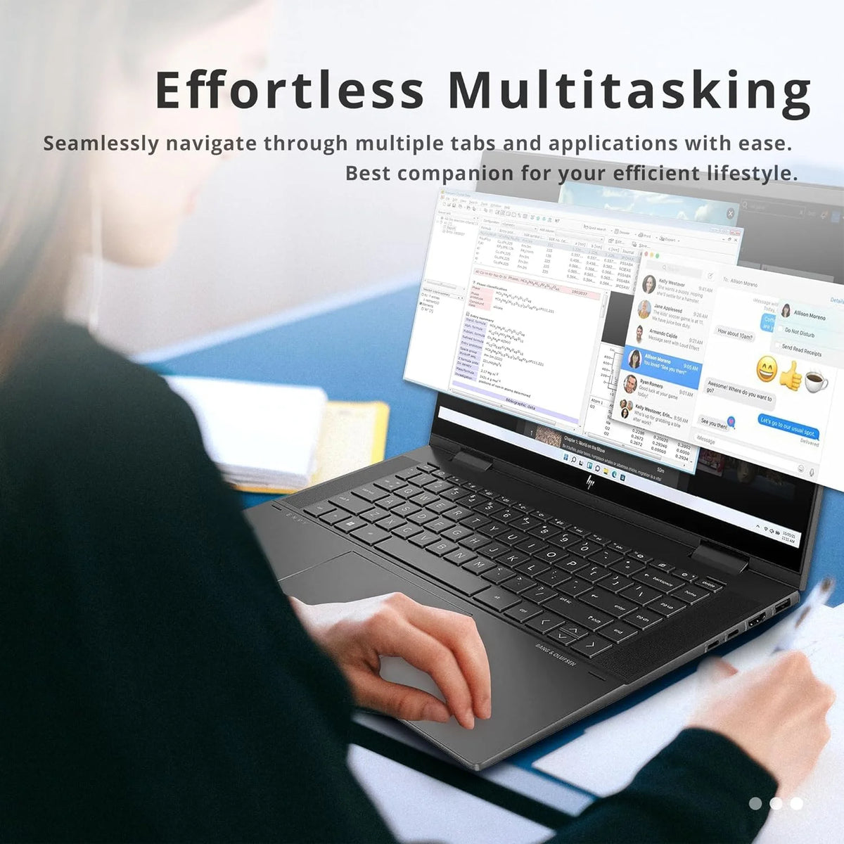 HP Envy x360 2-in-1 15.6" Touchscreen Laptop, AMD Ryzen 7 5825U, 32GB RAM, 2TB PCIe SSD, Black (Renewed) Q7020