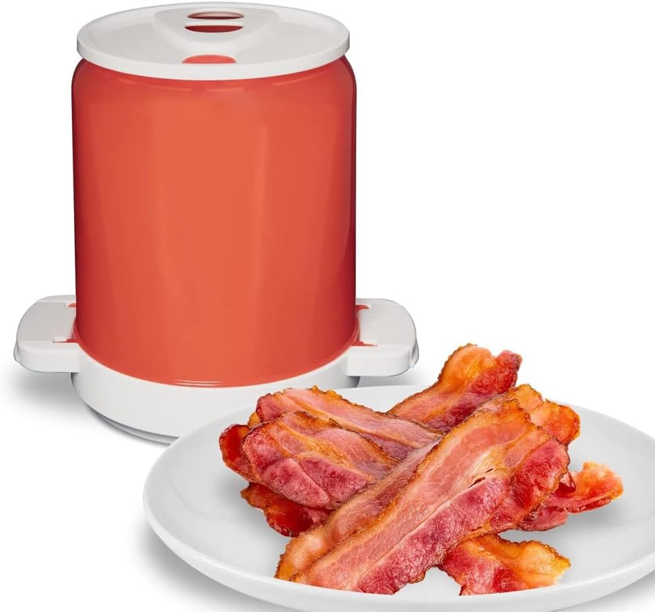 Microwave Bacon Cooker with Lid, Holds 12 Strips M72851