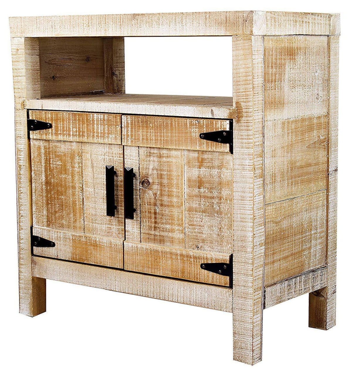 Distressed Wood Accent Cabinet with 2 Doors U480787