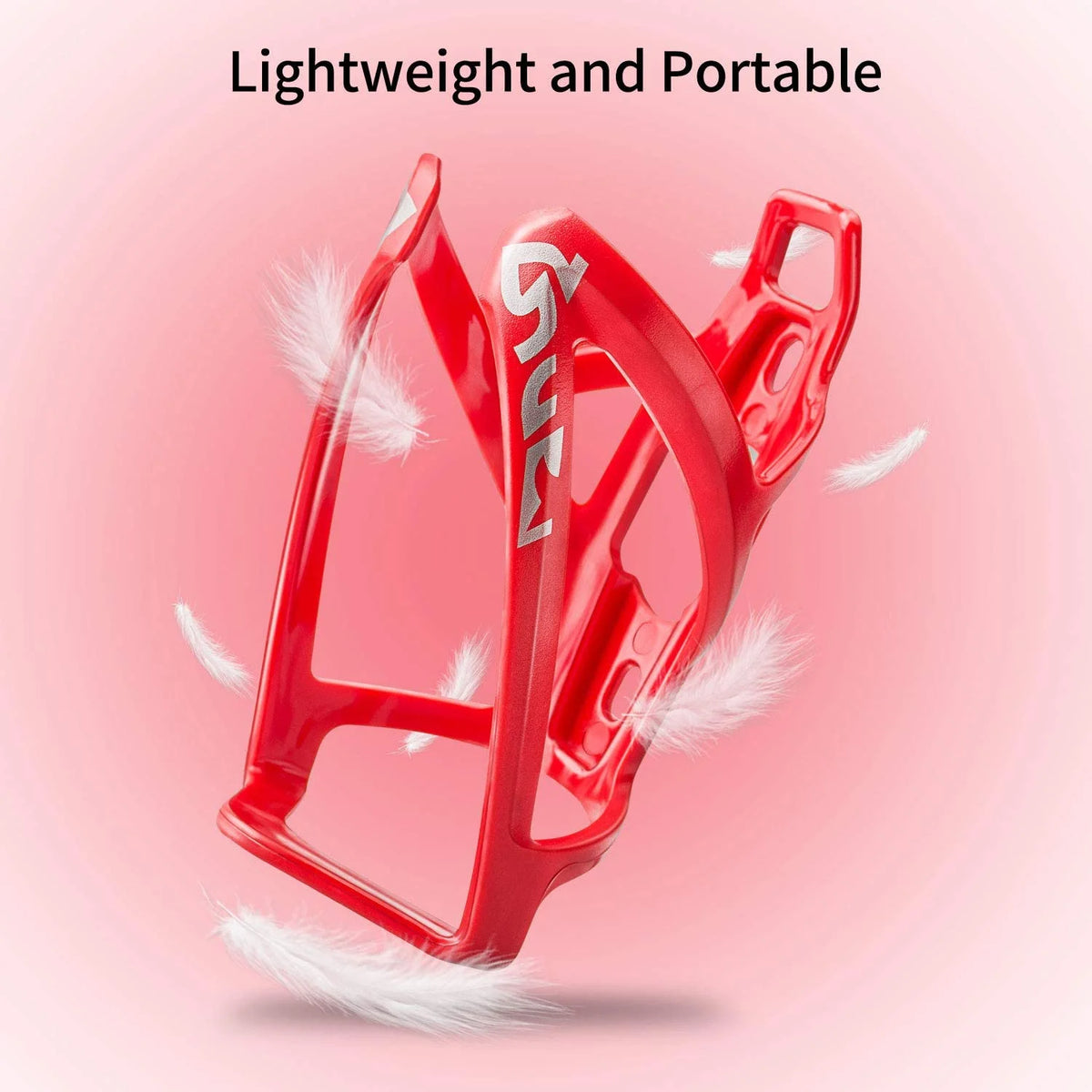 Red 2 Pack Ultralight Plastic Bike Water Bottle Cage U8078