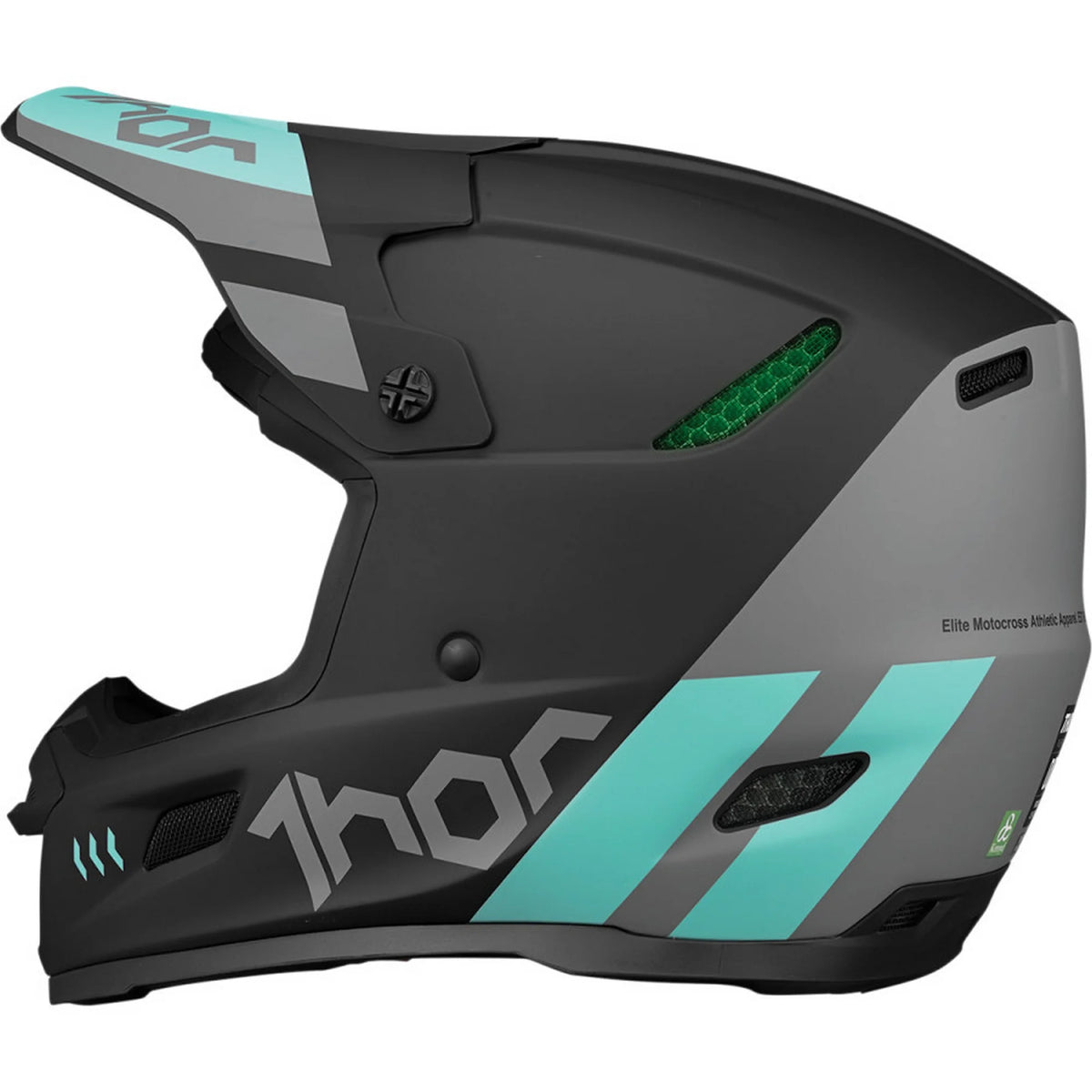 Black/Mint Offroad Helmet F827