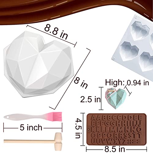 2.5 Inch Silicone Hot Chocolate Bomb Mold 3 Pack with Brush and Spatula H403504