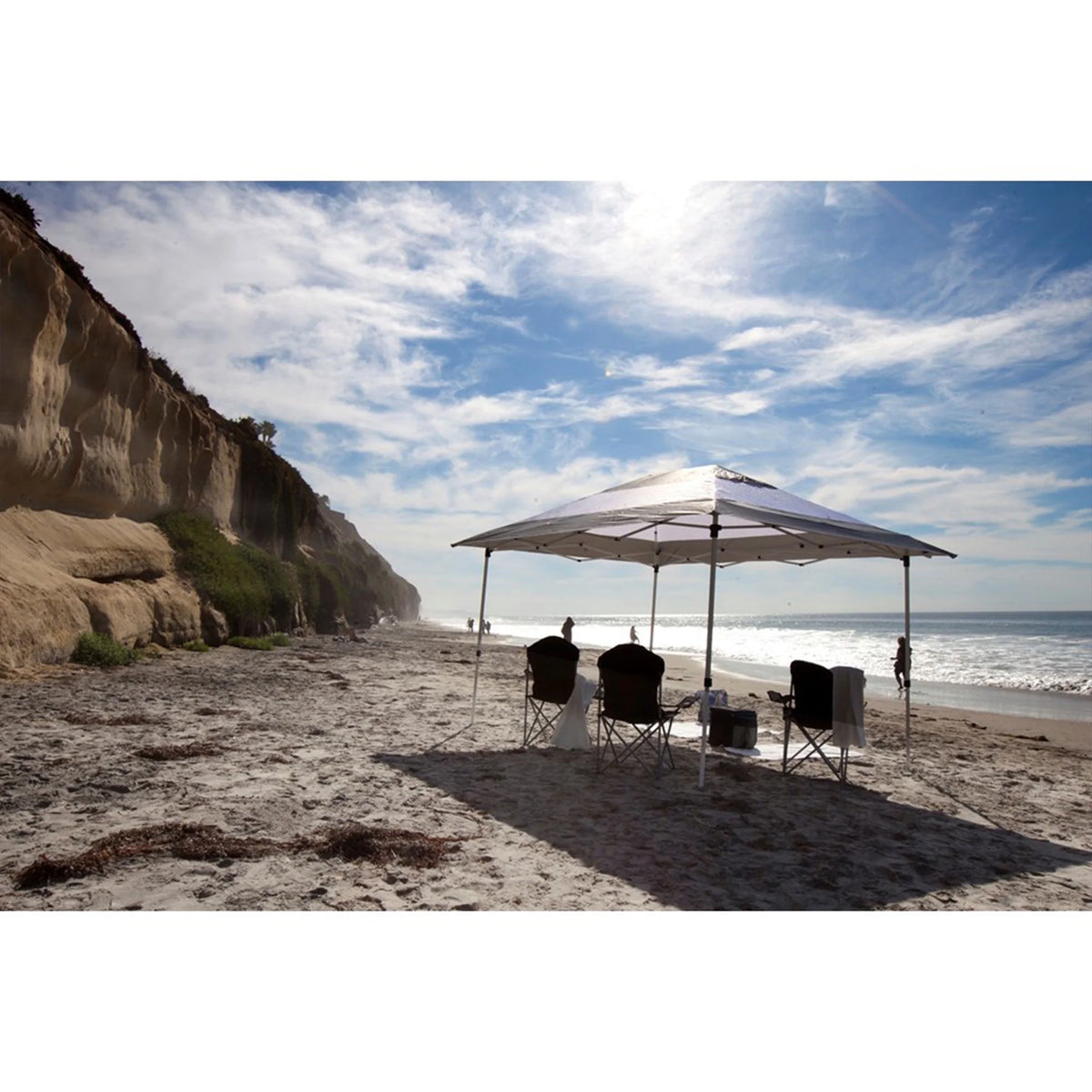 14x10Ft Instant Shade Canopy with Leg Weight Plates, Set of 4 D448