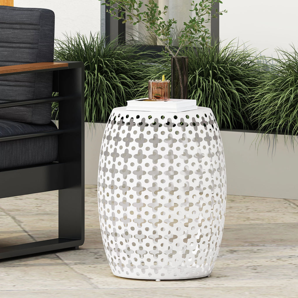 Black Metal Outdoor Side Table P693