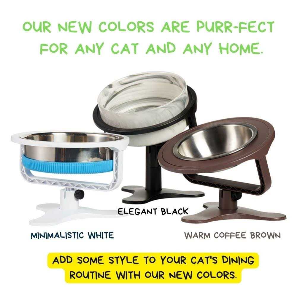 Adjustable Raised Cat Food Bowl K8784