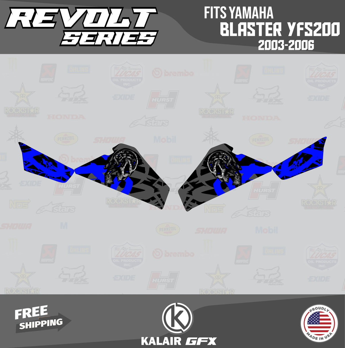 GFX Graphics Kit for Yamaha ATV BLASTER YFS 200 S9952