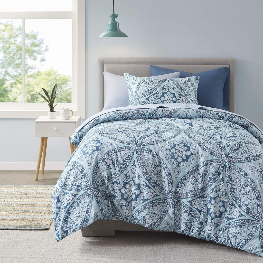 Grey Purple 9 Piece Queen Comforter Set I896168