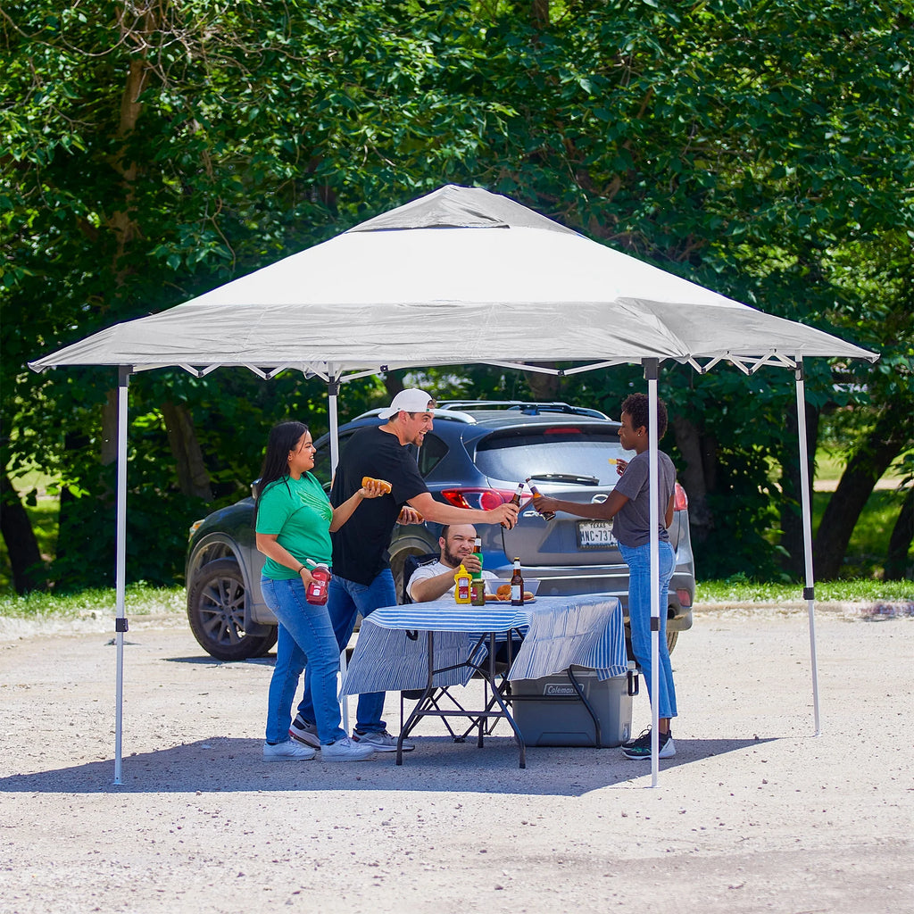 14x10Ft Instant Shade Canopy with Leg Weight Plates, Set of 4 D448