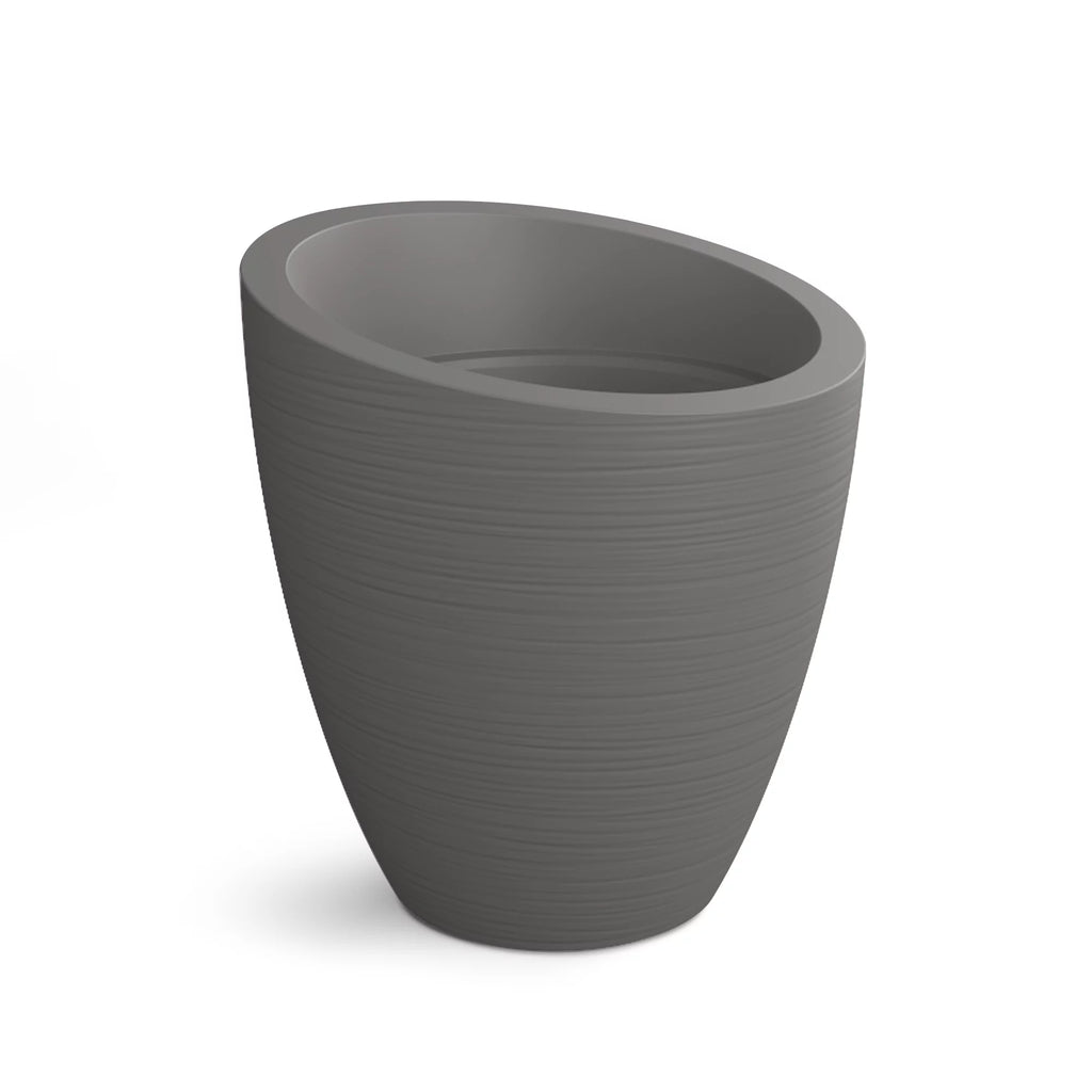 30" Round Planter Graphite Grey P18092