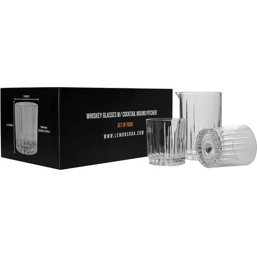 Spinning Crystal Glasses 7 Piece Set with Pitcher K75980
