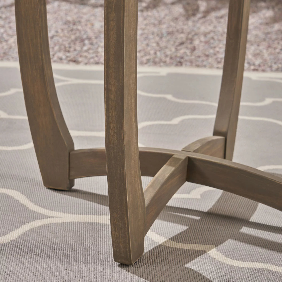 3-Piece Gray Outdoor Furniture Patio Bistro Set H2203