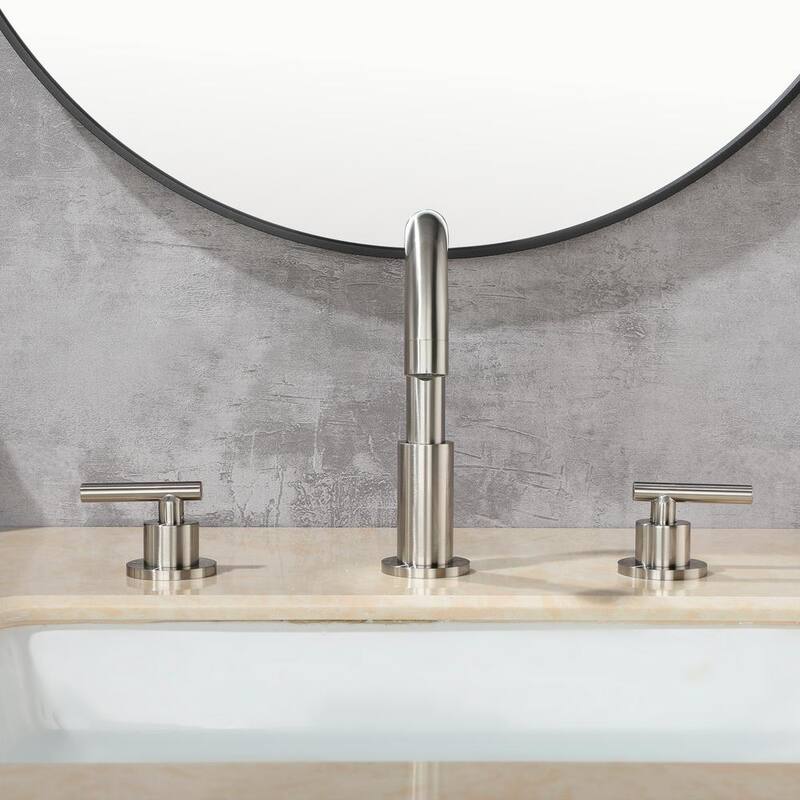 Brushed Nickel 2-Handle Bathroom Faucet B9545