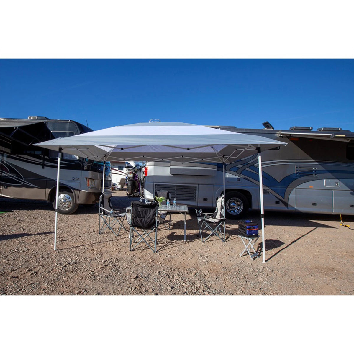 14x10Ft Instant Shade Canopy with Leg Weight Plates, Set of 4 D448