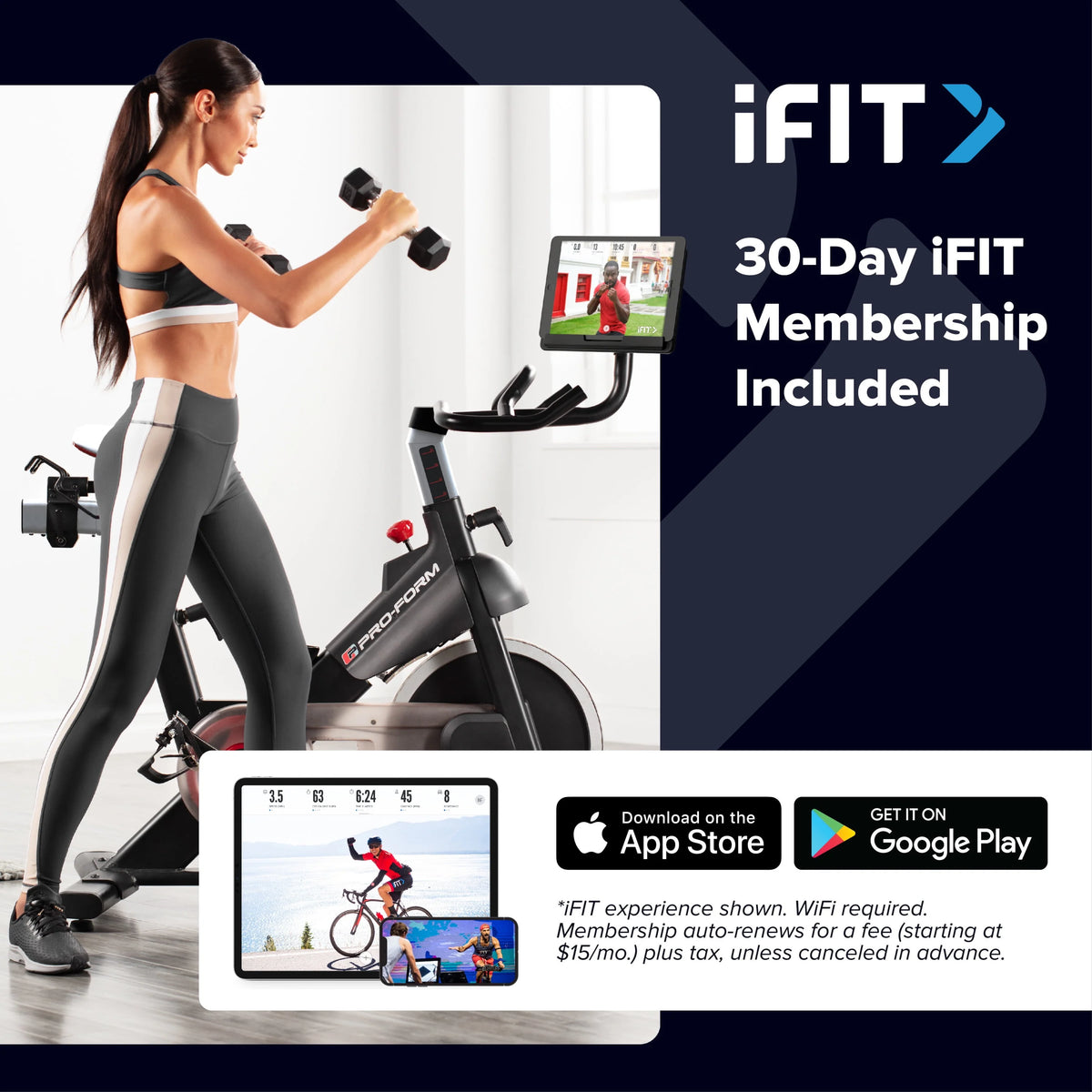Exercise Bike with Dumbbell Set K5036