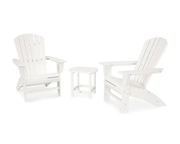 Black 3-Piece Curveback Adirondack Set A270542