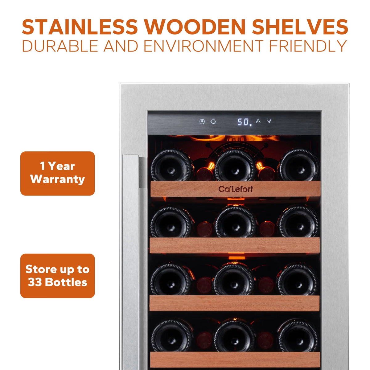 15 inch 33 Bottle Wine Cooler Q286