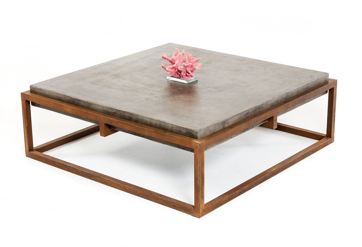 Concrete And Metal Coffee Table P137833