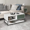Wood Coffee Table with Steel Frame N604422