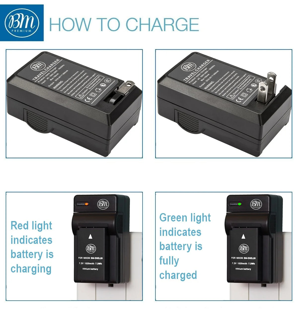 EN-EL20, EN-EL20A Batteries and Charger for Nikon Cameras W623593