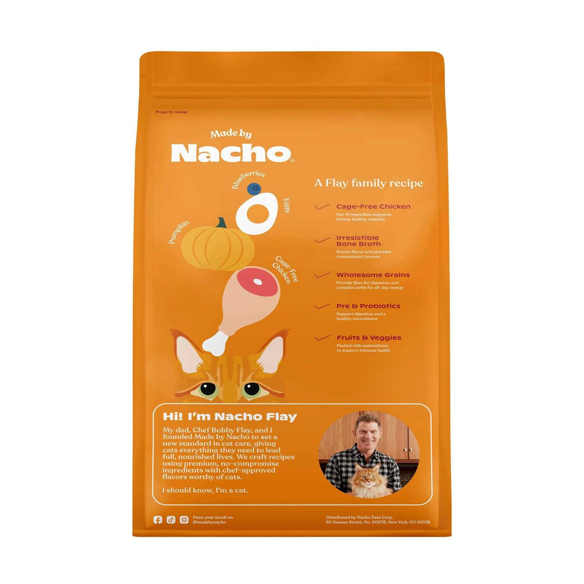 Cage-Free Chicken & Pumpkin Recipe Dry Cat Food C882
